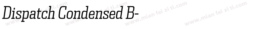 Dispatch Condensed B字体转换